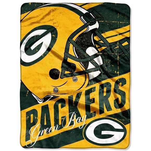 NFL Green Bay Packers Large Solf Throw Blanket 46" X 60" - Picture 1 of 1